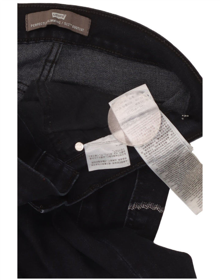 Levi's Womens 512 Perfectly Slanking Bootcut Jeans W32 L32 Marineblå Bomuld