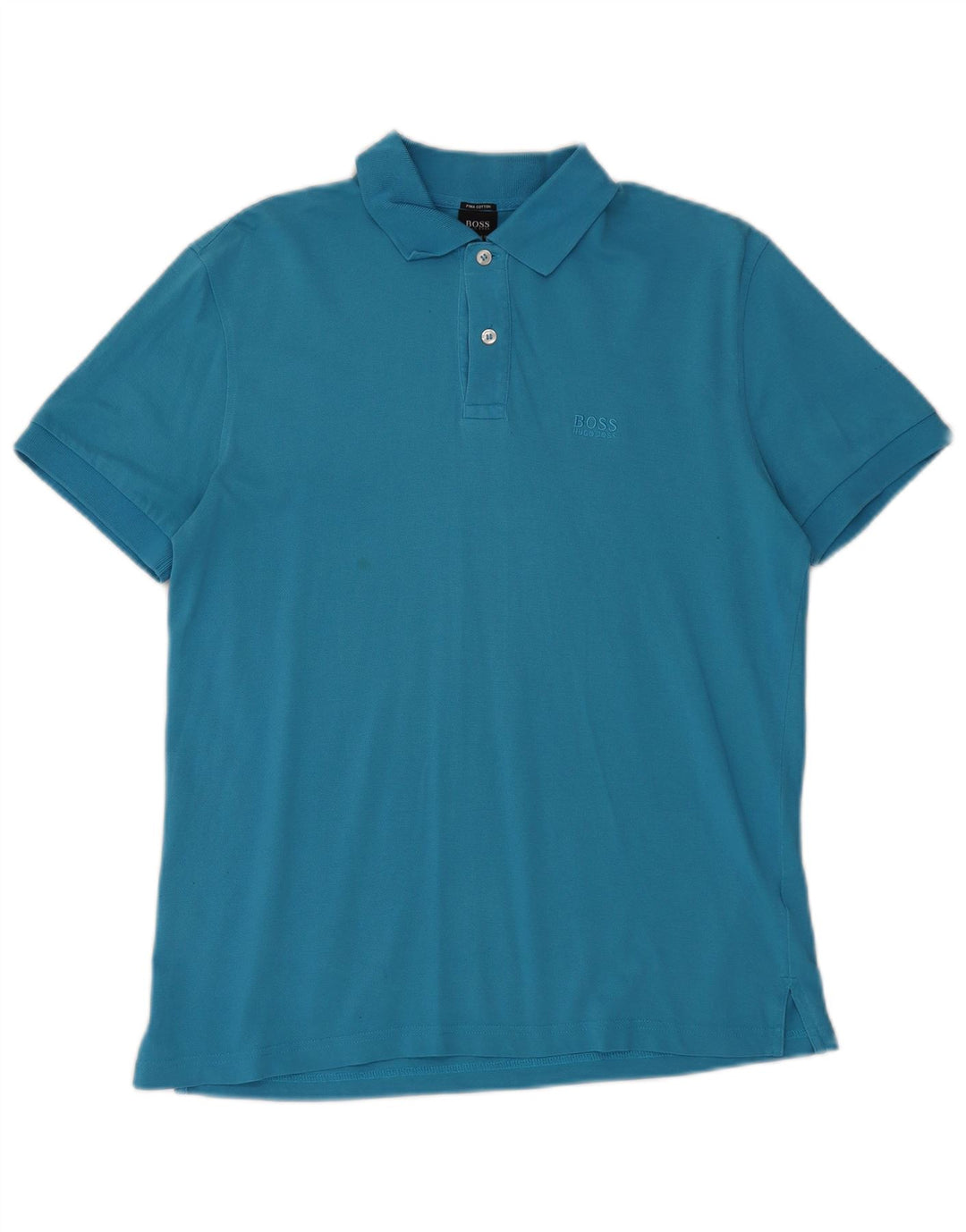 Hugo Boss Herre Regular Fit Polo Shirt Medium Blue Bomuld