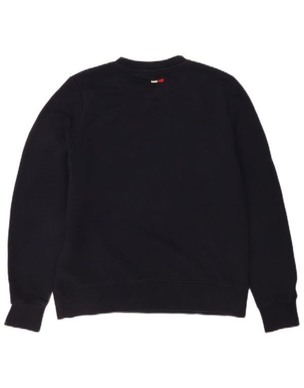 Tommy Hilfiger Graphic Sweatshirt Jumper UK 10 Small Navy Blue