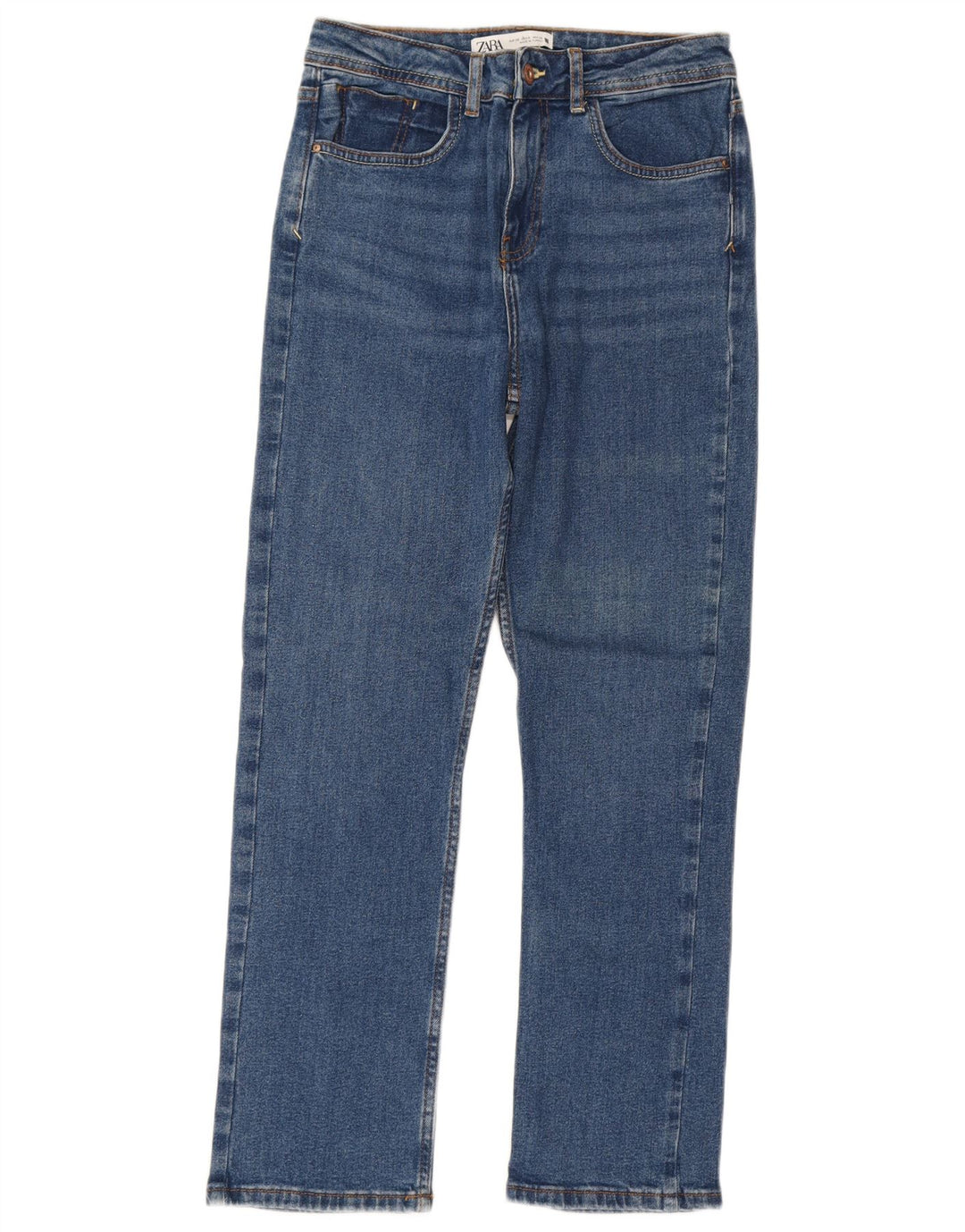 ZARA Dame Slim Jeans EU 38 Small W28 L27 Blå