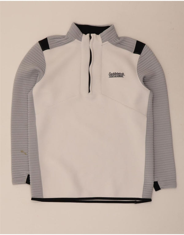 Under Armour Herre Cold Gear Pullover Træningsdragt Top Medium White Colourblock