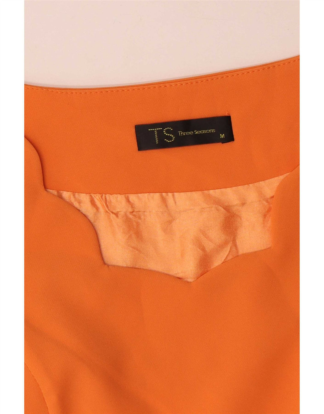 Vintage Dame A-Line Kjole UK 12 Medium Orange