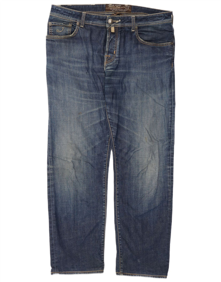 Jacob Cohen Straight Jeans til mænd W37 L31 Blå
