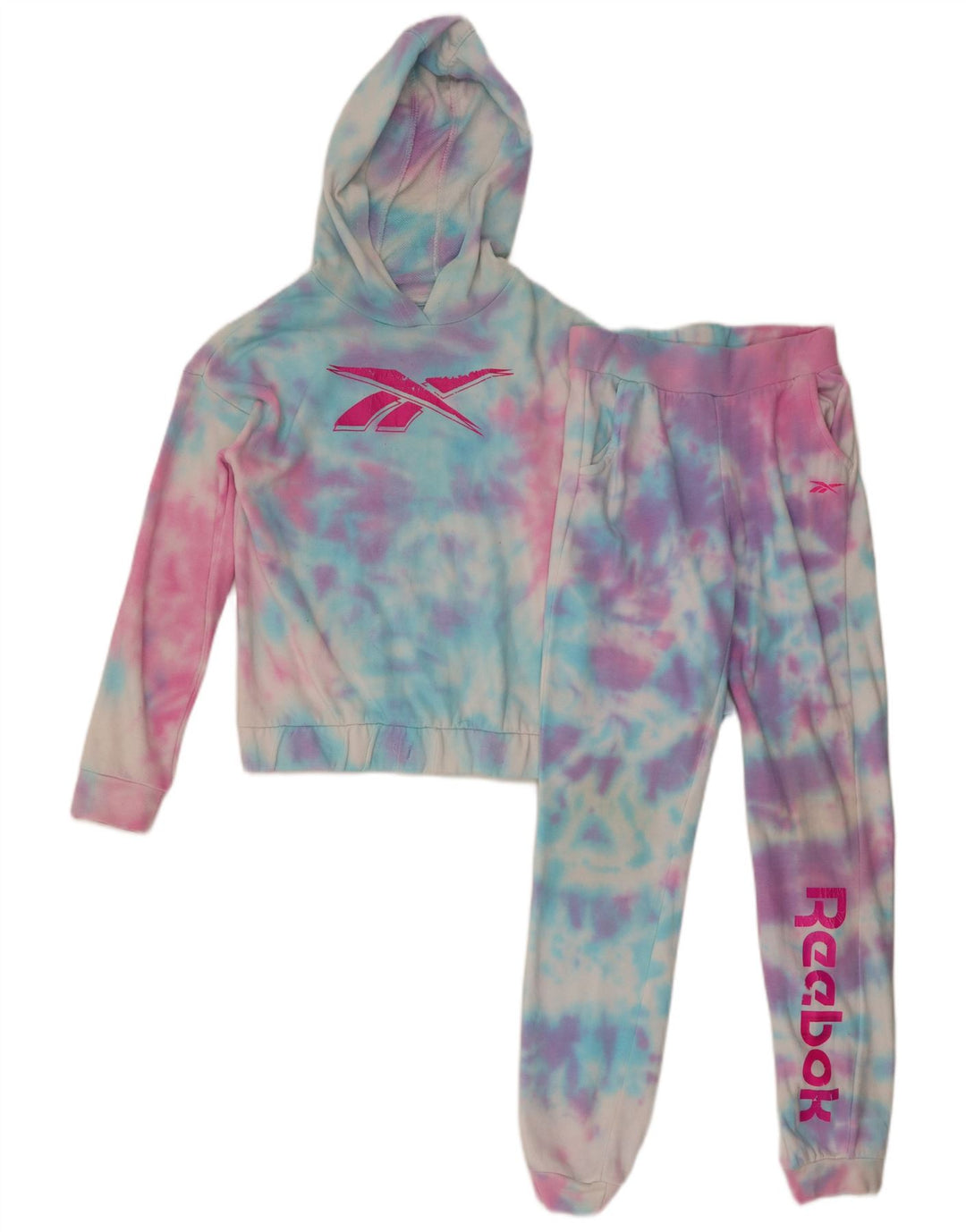 Reebok Girls Graphic Full Tracksuit 13-14 år Multifarvet Tie Dye