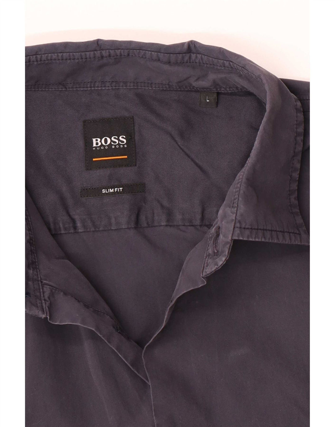 Hugo Boss Herre Slim Fit Skjorte Large Navy Blue