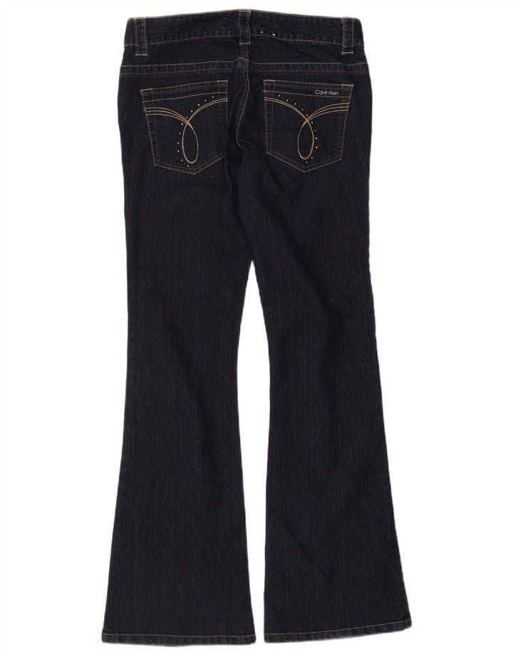 Calvin Klein Dame Flared Jeans US 6 Medium W30 L32 Marineblå Bomuld