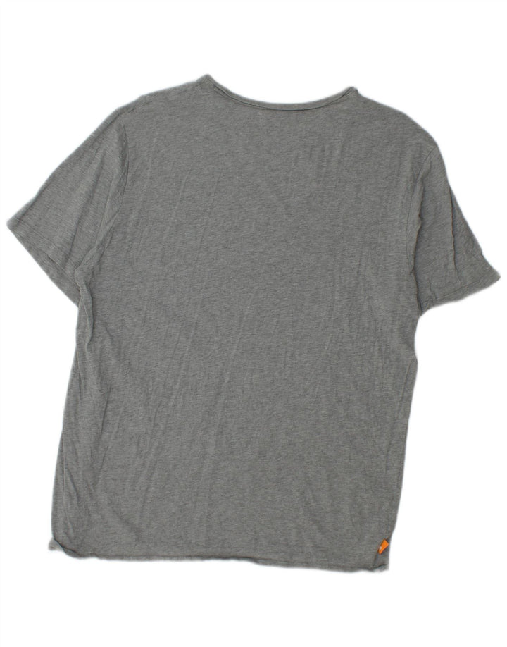 Timberland Herre Regular Fit Grafisk T-Shirt Top XL Grå