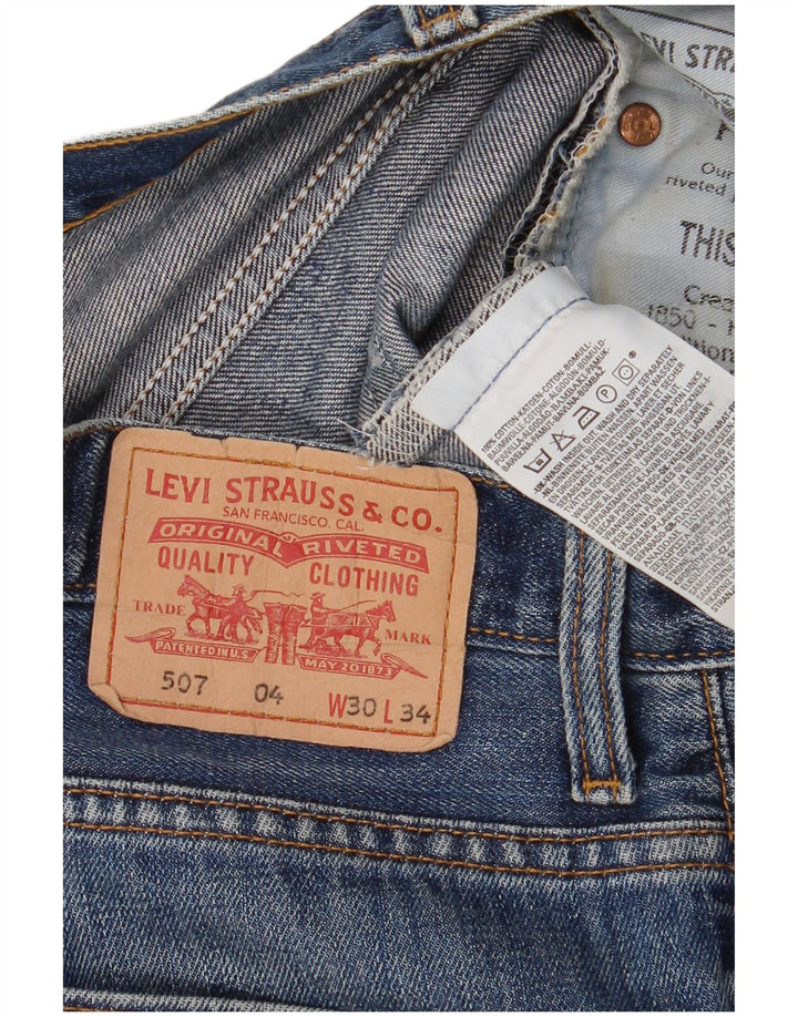 Levi's Womens 507 denimshorts W30 Medium Blue Bomuld