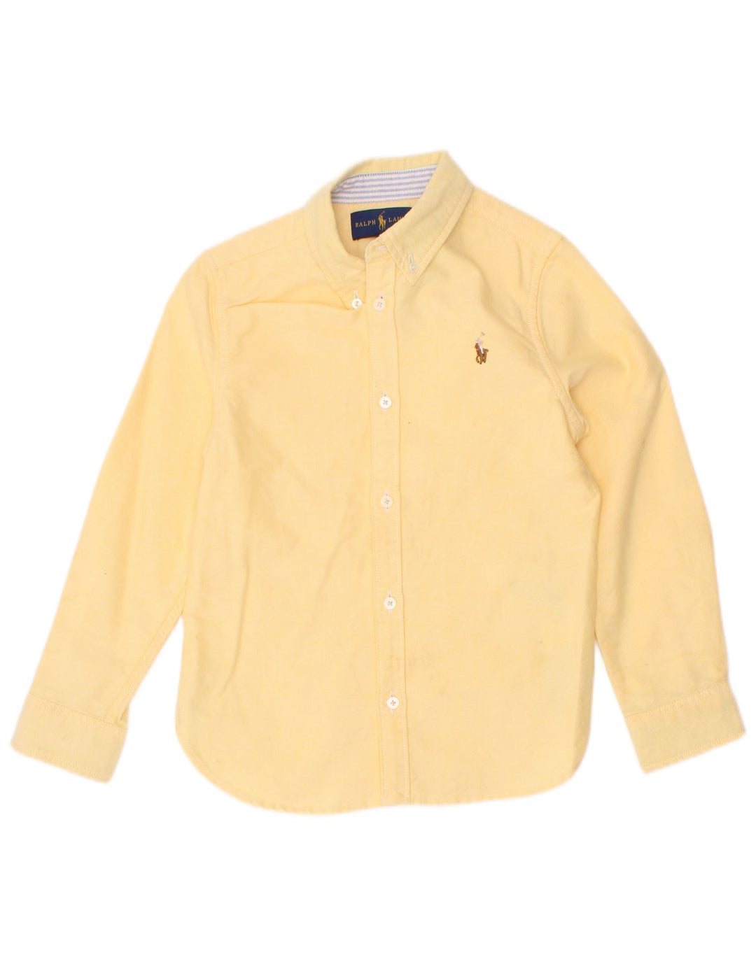 Ralph Lauren drengeskjorte 4-5 år gul bomuld