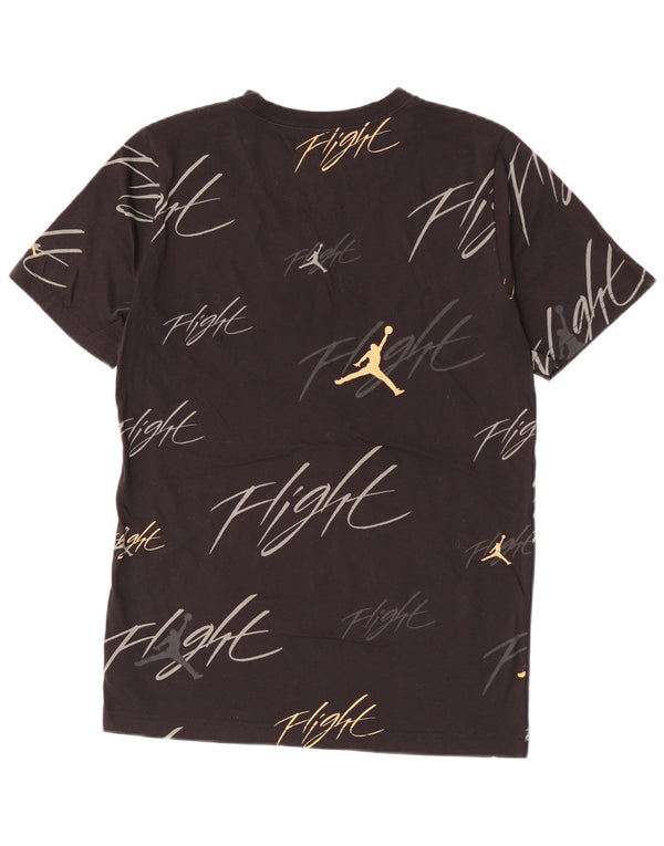 Jordan Boys Grafisk T-Shirt Top 13-14 år XL Sort Bomuld