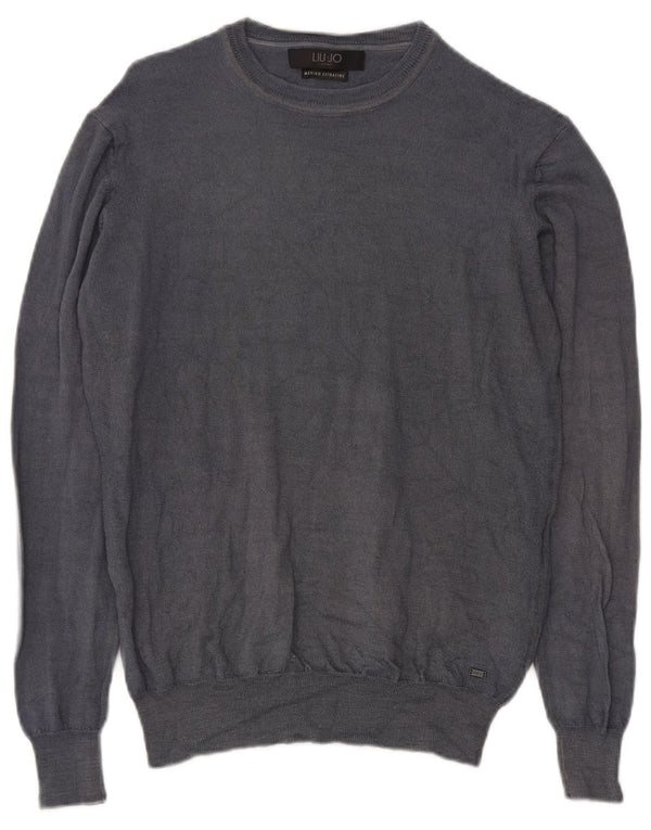 Liu Jo Dame Jumper Sweater UK 22 3XL Grå Uld