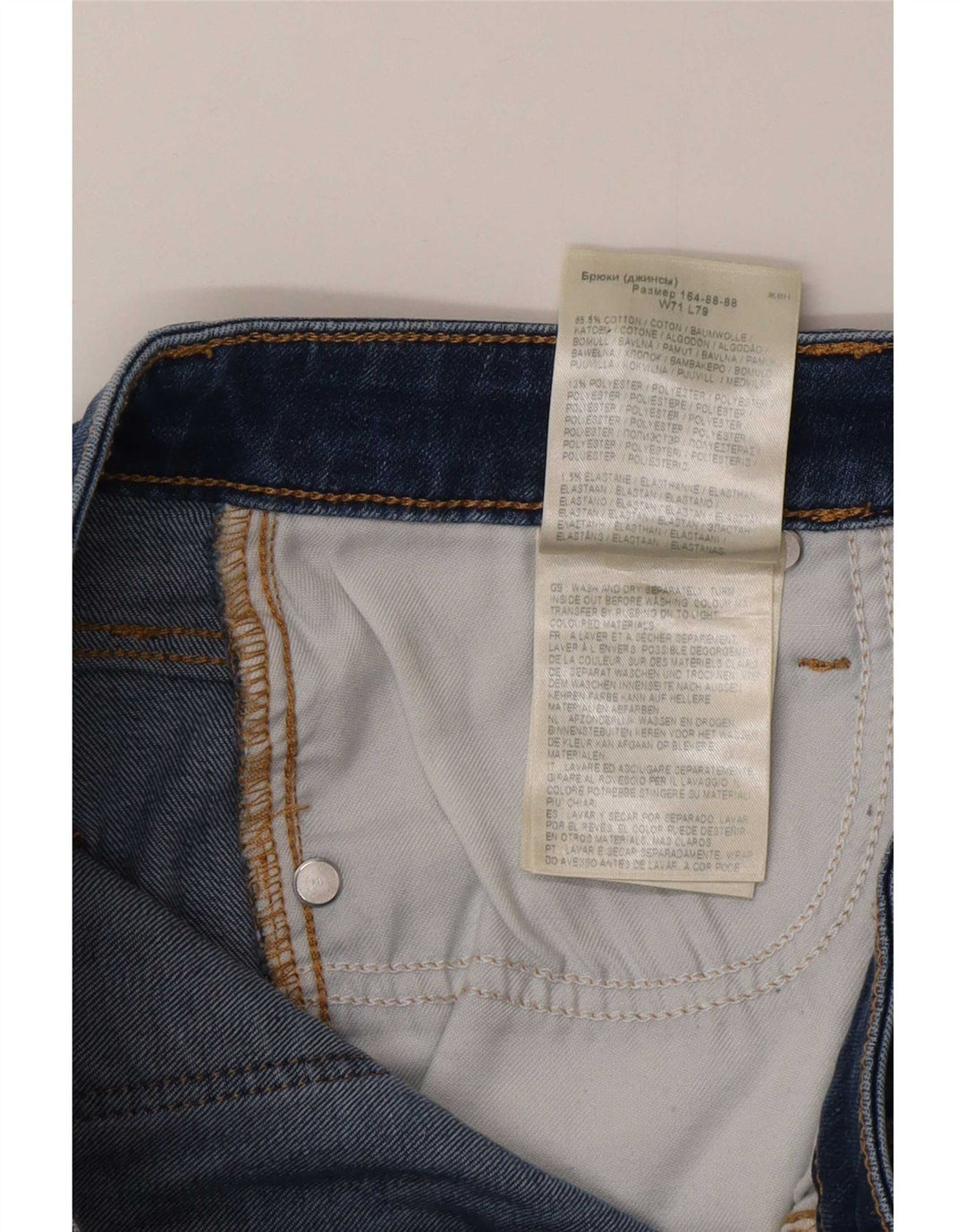 Lee Dame Skinny Jeans W28 L28 Blå Bomuld