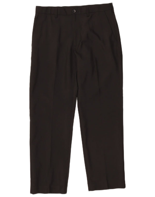 Marks & Spencer Herre Regular Fit Chinobukser W32 L29 Sort polyester