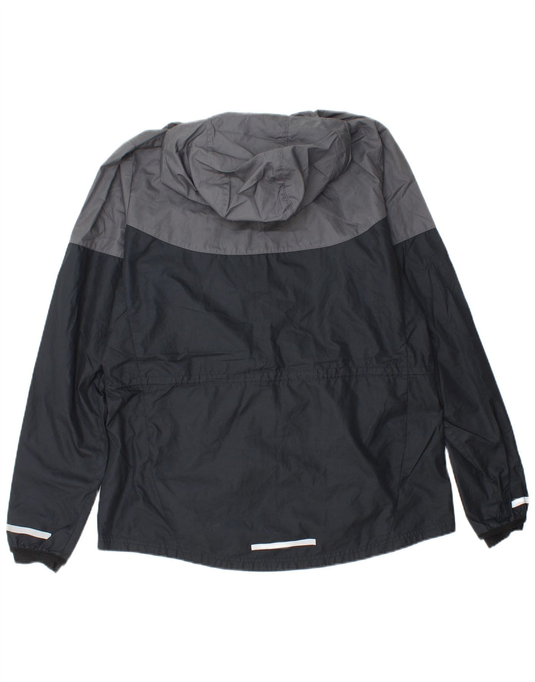 NIKE Regnjakke med hætte til mænd UK 40 Large Black Colourblock Polyester