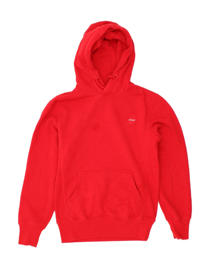 SUPERDRY Mens Hoodie Jumper XS Red Cotton Vintage Superdry and Second-Hand Superdry from Messina Hembry 