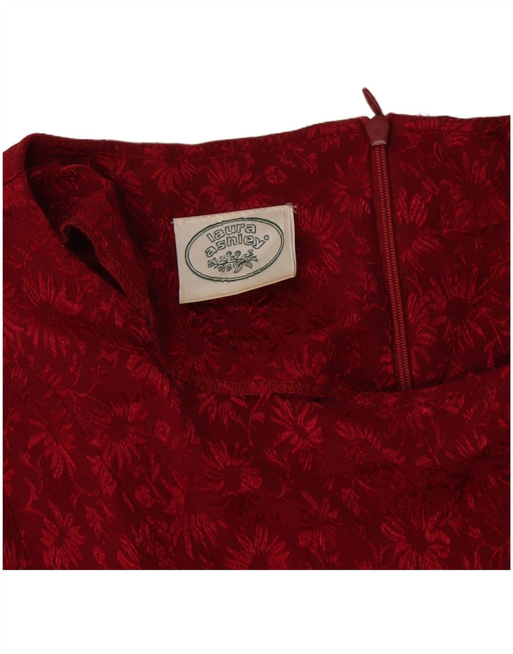Laura Ashley Dame Maxi Kjole UK 12 Medium Red Floral