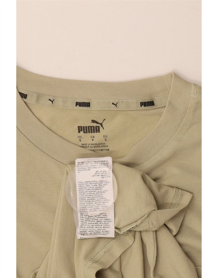 PUMA Grafisk T-shirt til mænd, lille Khaki Bomuld