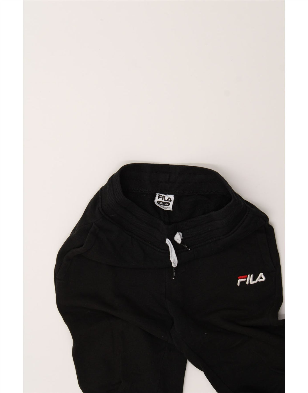 FILA Boys Tracksuit Trousers Joggers 7-8 Years Medium Black Cotton Vintage Fila and Second-Hand Fila from Messina Hembry 