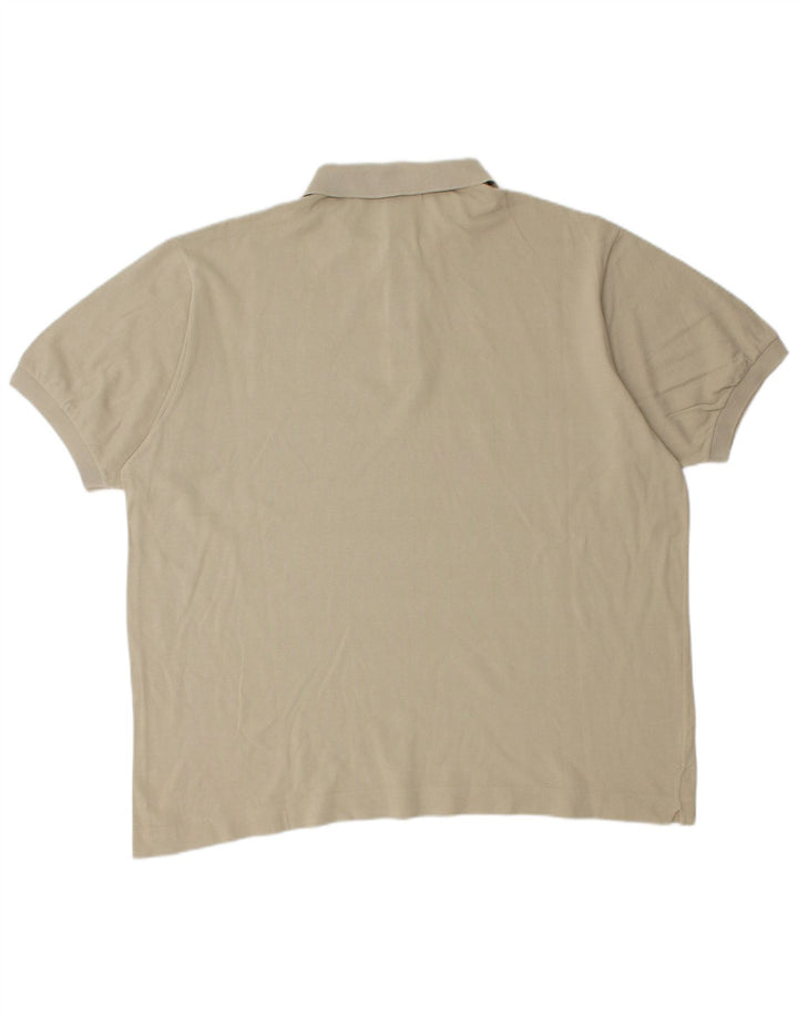 Lacoste Polo Shirt til mænd Str. 7 2XL Beige Bomuld