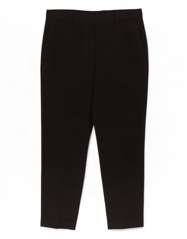 Marks & Spencer Dame Slim Cropped Trousers UK 16 Large W34 L27 Black
