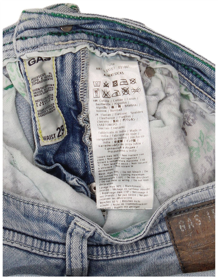 Gas koniske jeans til kvinder W29 L24 blå bomuld