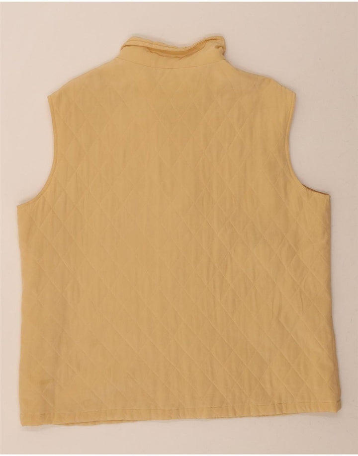 CHERIE Womens Quilted Gilet IT 52 2XL Beige Polyester Vintage cherie and Second-Hand cherie from Messina Hembry 