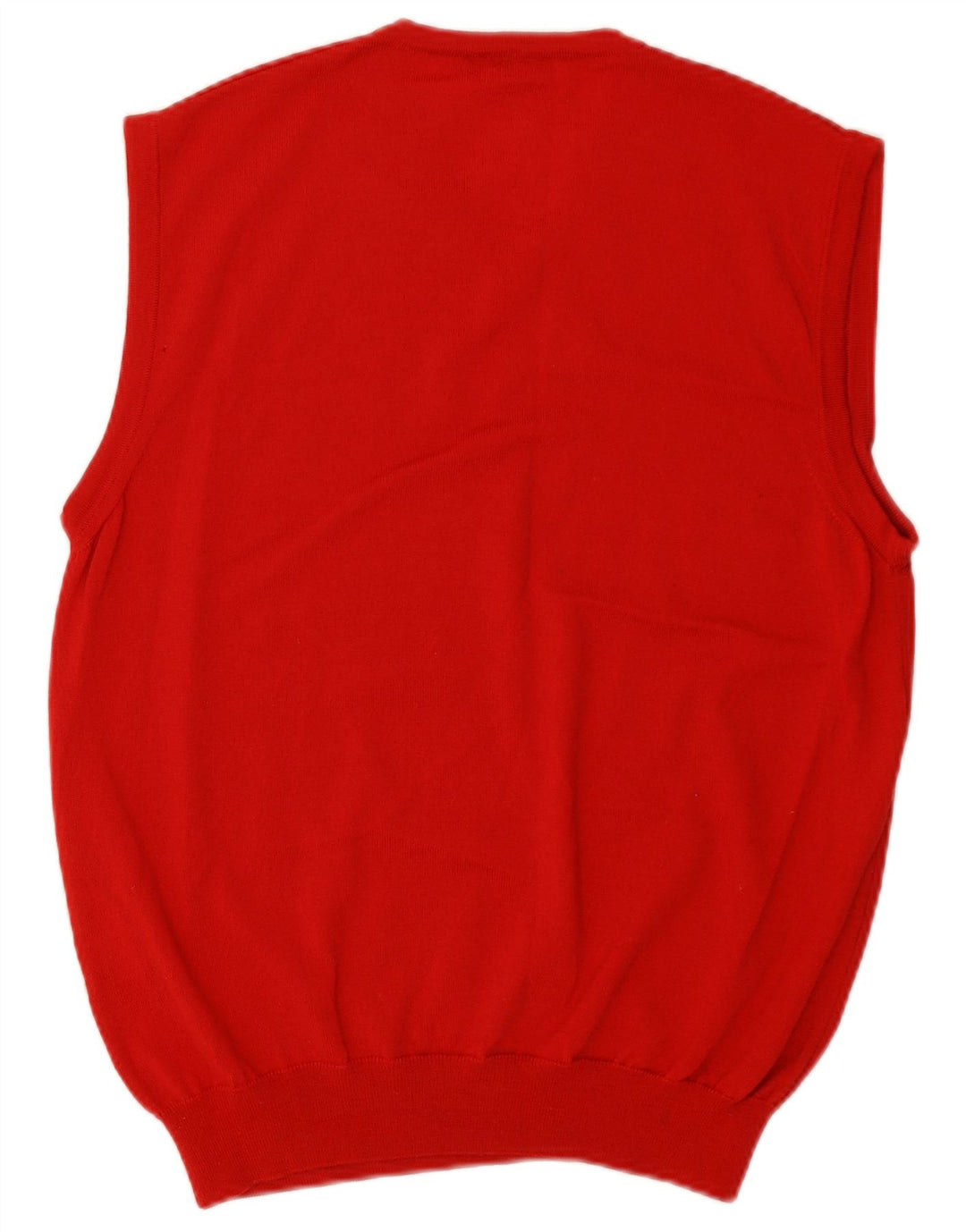 Vintage Herrevest Tank Top EU 48 Medium Rød Uld