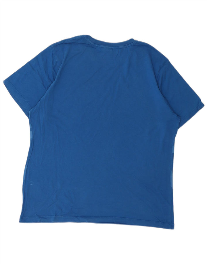 North Sails Herre Grafisk T-Shirt Top Stor Blå Bomuld