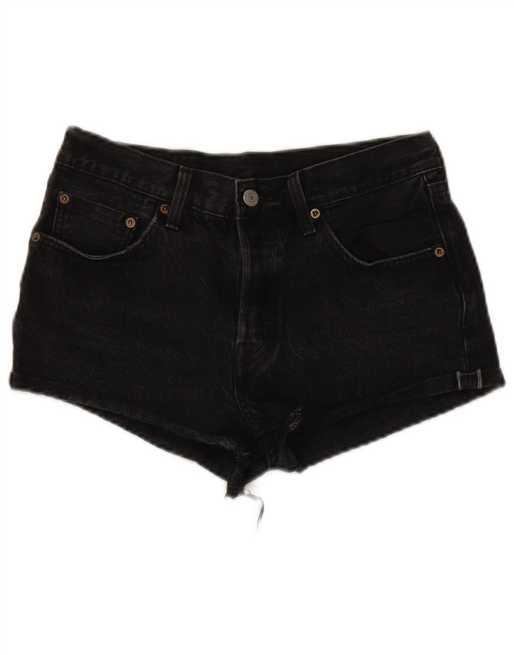 Levi's Womens 501 denimshorts W27 Small Black Bomuld