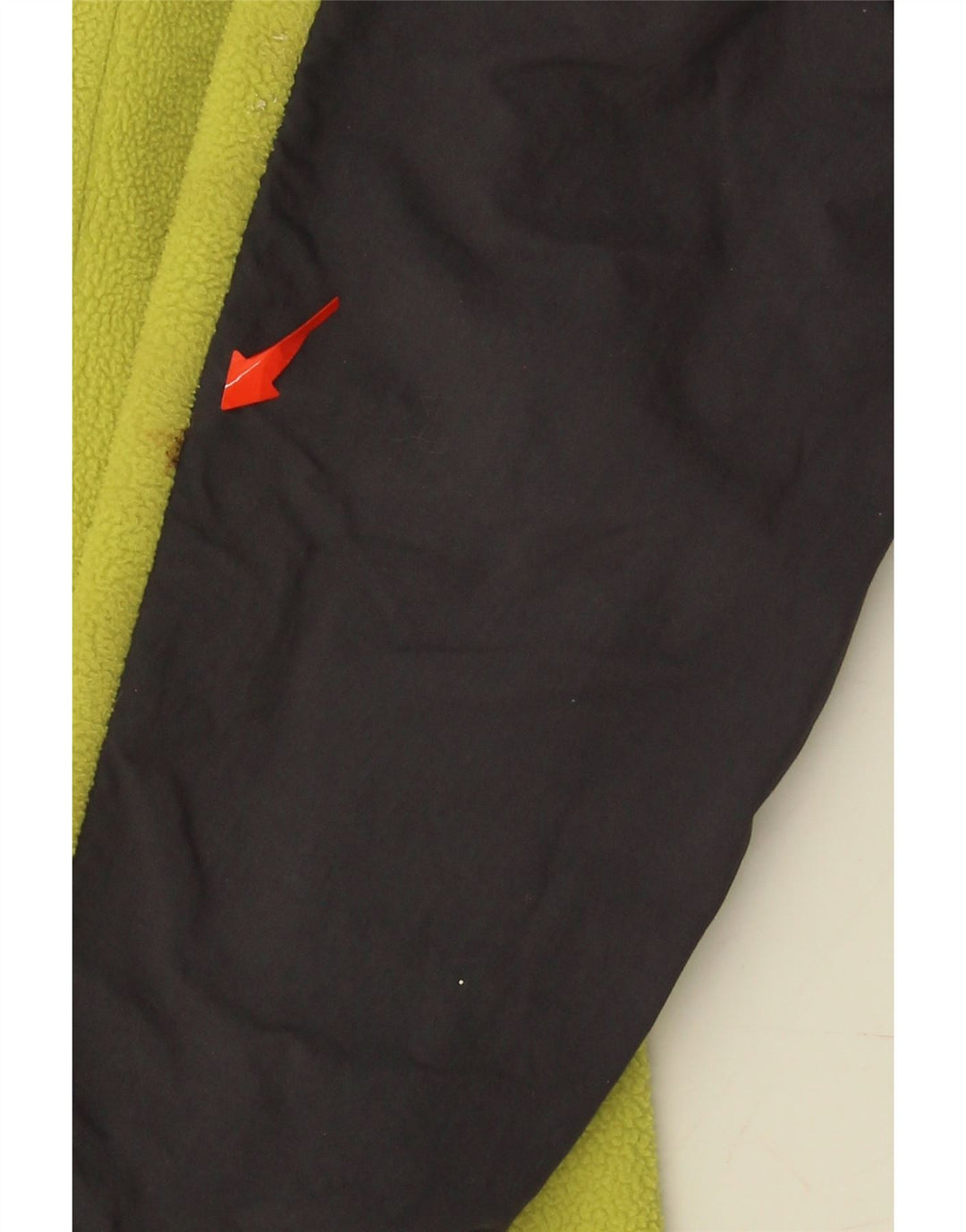 L.L.BEAN Mens Fleece Jacket UK 34 XS Green Colourblock Polyester Vintage L.L.Bean and Second-Hand L.L.Bean from Messina Hembry 