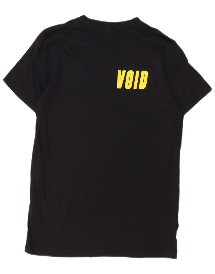 DIESEL Herre Grafisk T-Shirt Top Stor Sort Bomuld