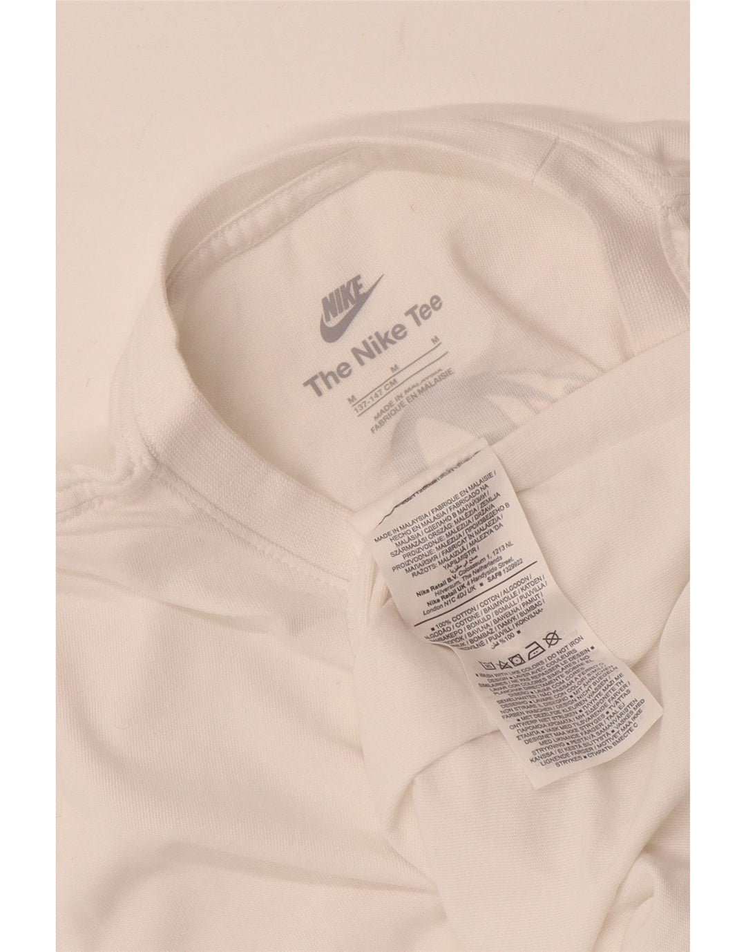 Nike drenge grafisk t-shirt top 10-11 år medium hvid bomuld