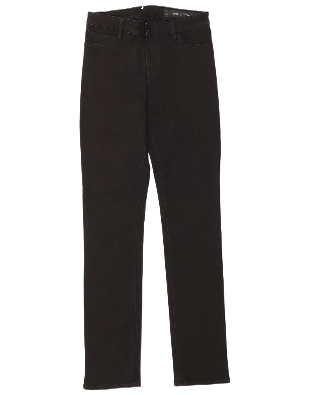 ARMANI EXCHANGE Lige jeans til kvinder W28 L32 Sort bomuld