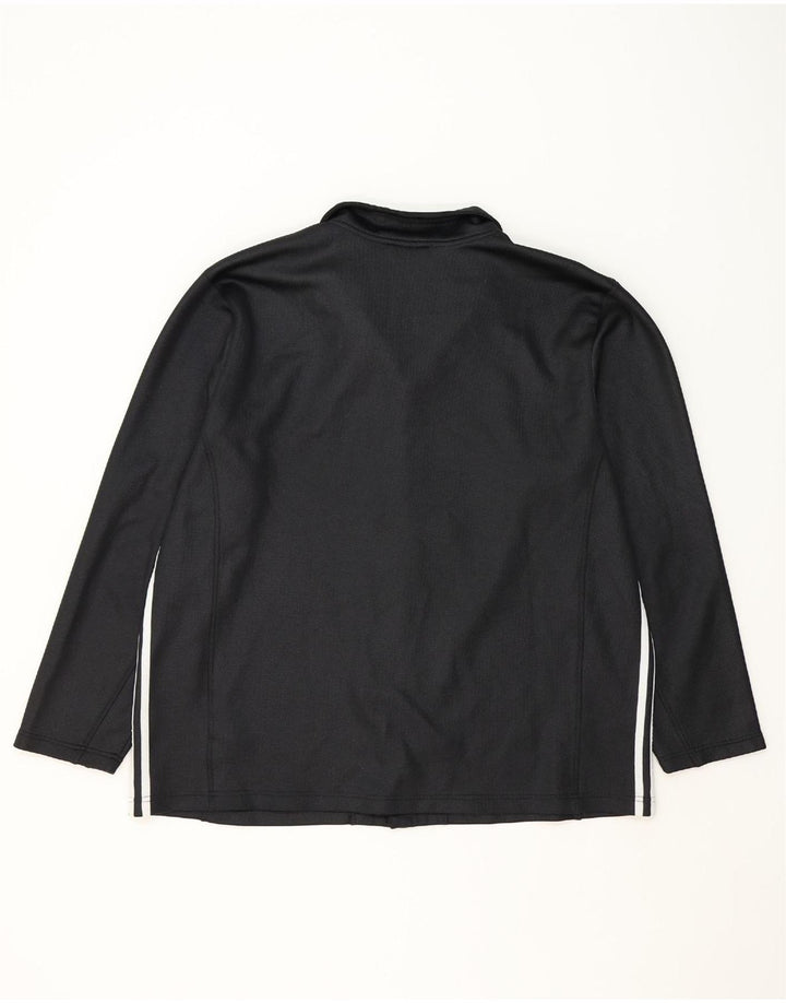 ADIDAS Mens Tracksuit Top Jacket XL Black Polyester Vintage Adidas and Second-Hand Adidas from Messina Hembry 