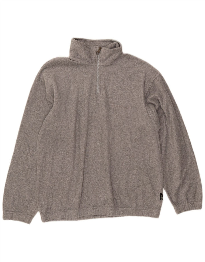 SERGIO TACCHINI Fleecetrøje med lynlås til mænd, stor grå