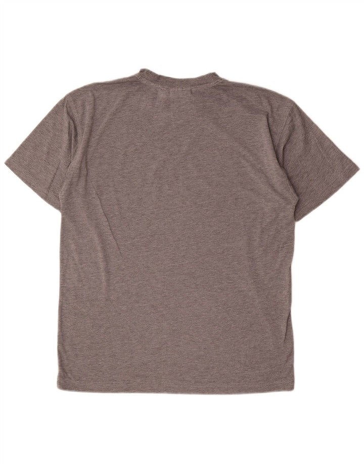 Puma Herre grafisk T-shirt Top Medium Grey Flecked