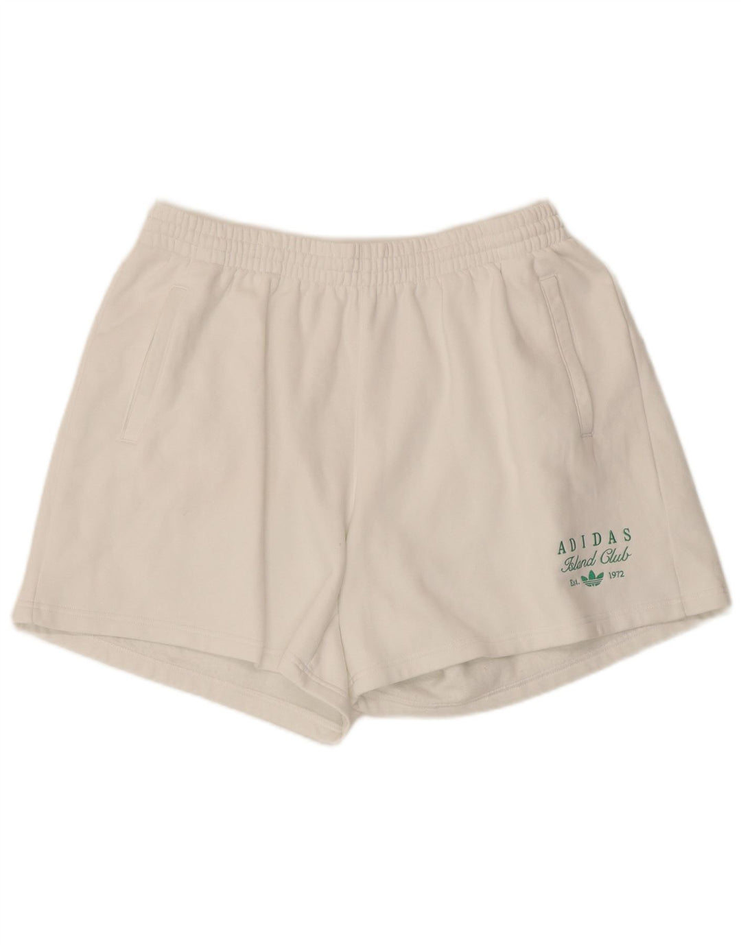 ADIDAS sportsshorts til kvinder UK 20/22 XL hvid bomuld