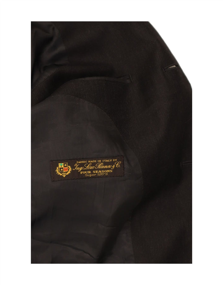 LORO PIANA Mens 3 Button Blazer Jacket UK 38 Medium Black Vintage Loro Piana and Second-Hand Loro Piana from Messina Hembry 