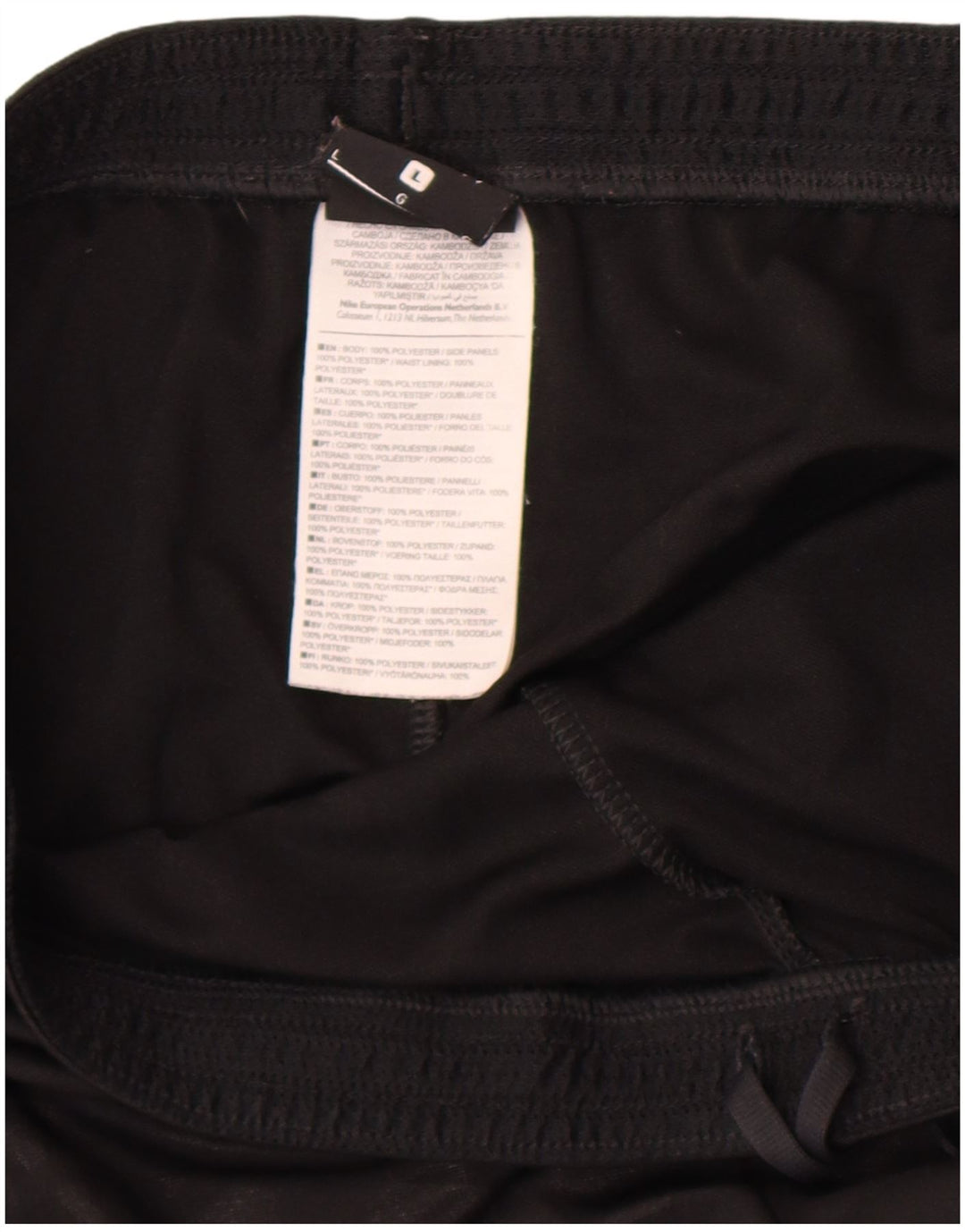 Nike sportsshorts til mænd, store sorte polyester