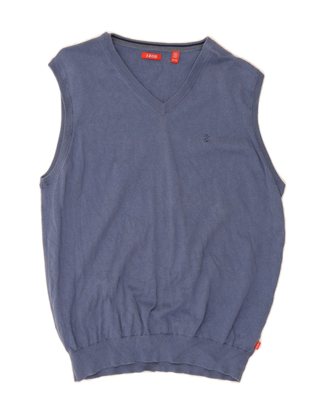 IZOD Mens Vest Tank Top XL Blue Cotton Vintage Izod and Second-Hand Izod from Messina Hembry 