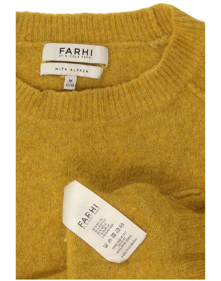 Farhi Dame Jumper Sweater UK 12 Medium Gul Nylon