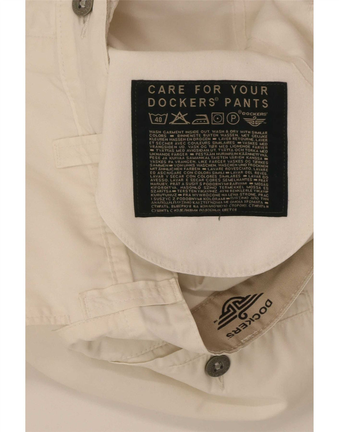Dockers Lige Capri-bukser til kvinder W31 L22 Off White