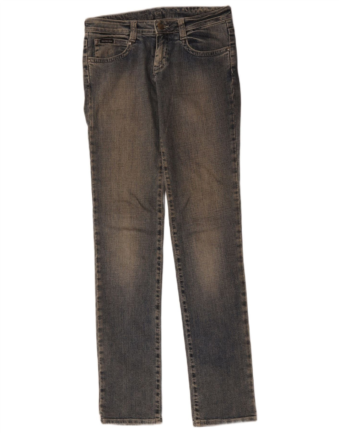Calvin Klein Dame Slim Jeans W27 L34 Blå Bomuld