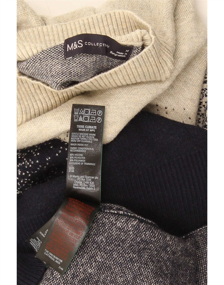 Marks & Spencer Herre Turtle Neck Jumper Sweater UK 14 Medium Flerfarvet