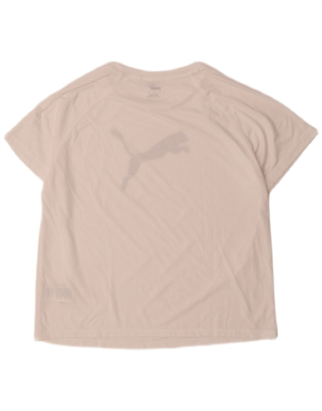 Puma Herre Grafisk T-Shirt Top Stor Hvid Polyester