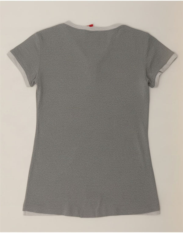 Champion Womens Heritage Fit T-Shirt Top UK 16 Large Grey