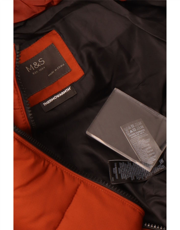 Marks & Spencer Polstret Herrejakke UK 42 XL Brun Polyester