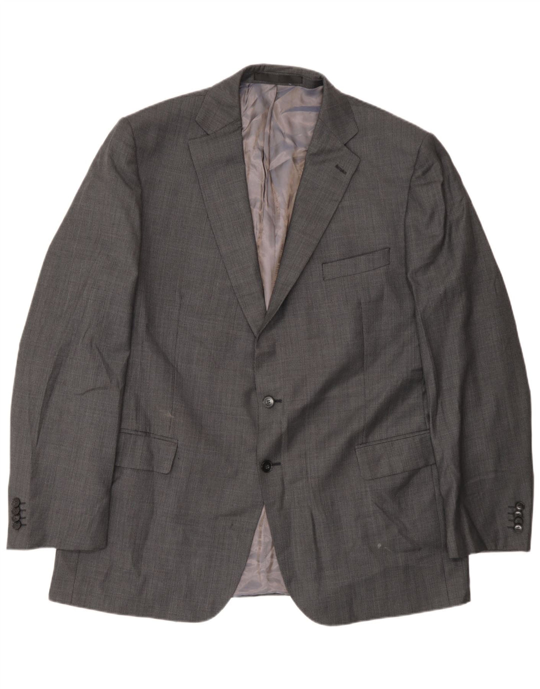 Marks & Spencer Herre 2-knaps blazerjakke UK 46 XL Grå uld