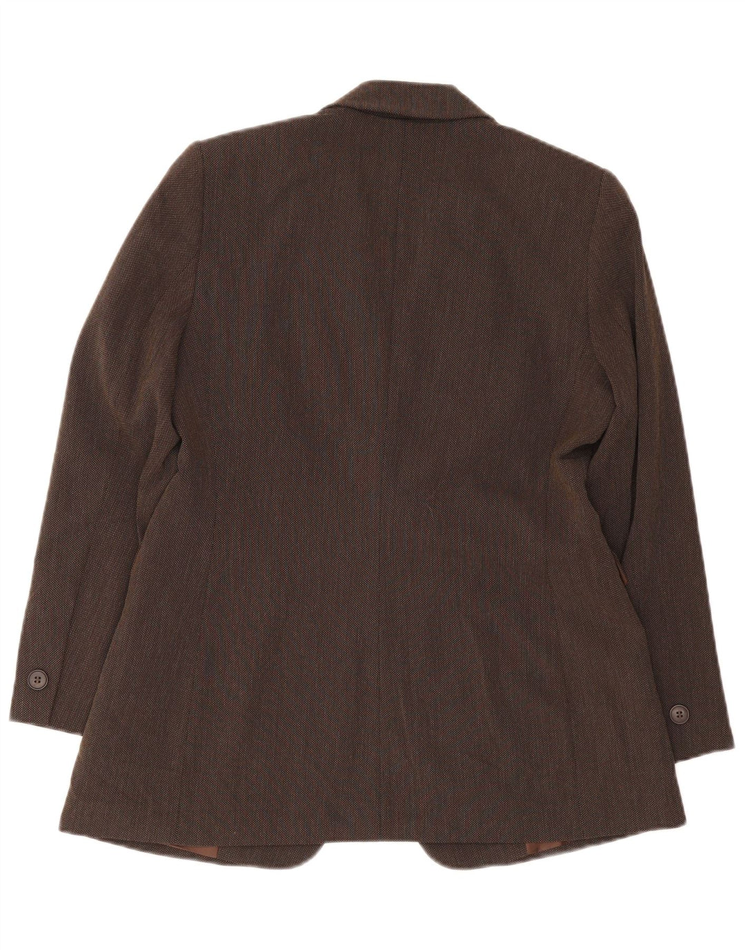 Marks & Spencer Dame 1-knap blazerjakke UK 14 Stor brun viskose