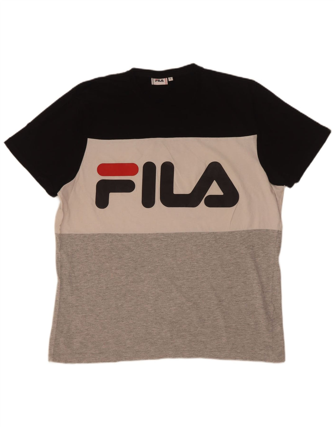 Fila Herre grafisk T-shirt Top Stor flerfarvet Colourblock